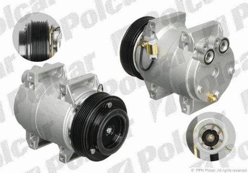 Polcar 9080KS-2 - Компрессор кондиционера avtokuzovplus.com.ua