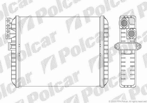 Polcar 9080N81X - Теплообменник, отопление салона autodnr.net