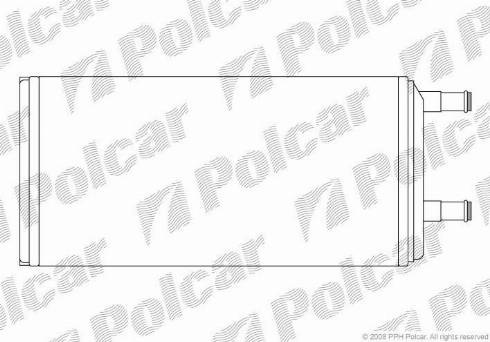 Polcar 9097N8-1 - Теплообмінник, опалення салону autocars.com.ua