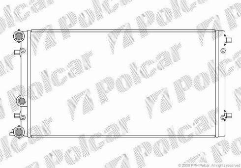 Polcar 9501081X - Радіатор, охолодження двигуна autocars.com.ua