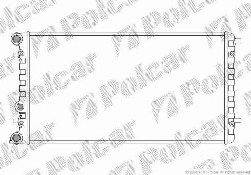 Polcar 950108-1 - Радіатор, охолодження двигуна autocars.com.ua