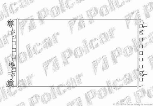 Polcar 950108A1 - Радіатор, охолодження двигуна autocars.com.ua