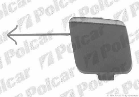 Polcar 951896-9 - Заслінка, буксирний гак autocars.com.ua