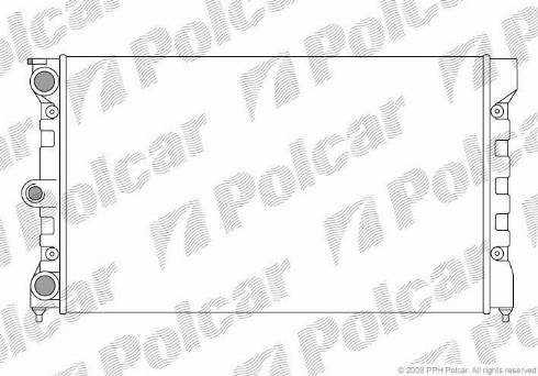 Polcar 952308-2 - Радіатор, охолодження двигуна autocars.com.ua