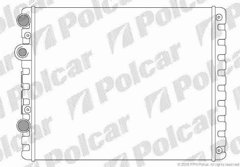 Polcar 9524081X - Радиатор, охлаждение двигателя avtokuzovplus.com.ua