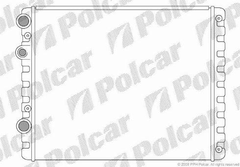 Polcar 952408-1 - Радіатор, охолодження двигуна autocars.com.ua
