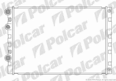 Polcar 952408-2 - Радіатор, охолодження двигуна autocars.com.ua