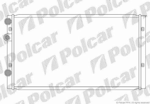 Polcar 9524083X - Радіатор, охолодження двигуна autocars.com.ua