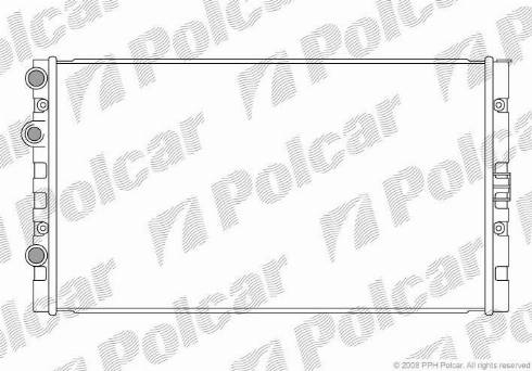 Polcar 952408-3 - Радіатор, охолодження двигуна autocars.com.ua
