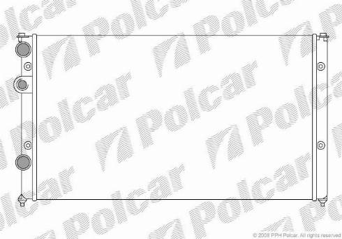 Polcar 9524084X - Радіатор, охолодження двигуна autocars.com.ua