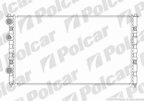 Polcar 952408-4 - Радіатор, охолодження двигуна autocars.com.ua