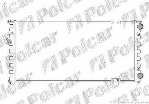 Polcar 952408-6 - Радиатор, охлаждение двигателя avtokuzovplus.com.ua