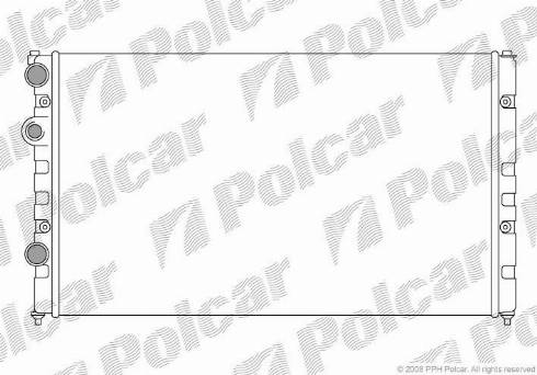 Polcar 952408-8 - Радіатор, охолодження двигуна autocars.com.ua