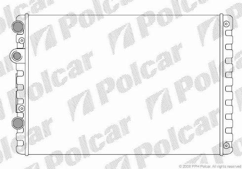 Polcar 952408A2 - Радіатор, охолодження двигуна autocars.com.ua