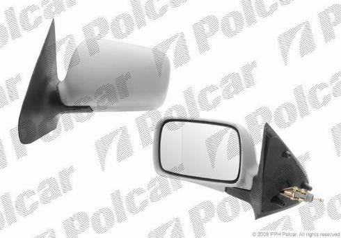 Polcar 9524512E - Зовнішнє дзеркало autocars.com.ua