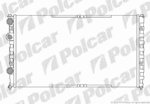 Polcar 952508A1 - Радіатор, охолодження двигуна autocars.com.ua