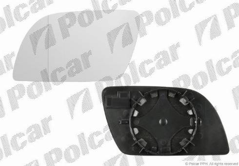 Polcar 9526543M - Дзеркальне скло, зовнішнє дзеркало autocars.com.ua