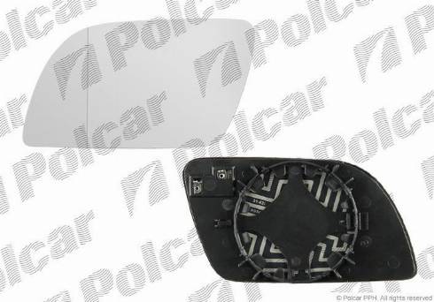 Polcar 9526544M - Дзеркальне скло, зовнішнє дзеркало autocars.com.ua