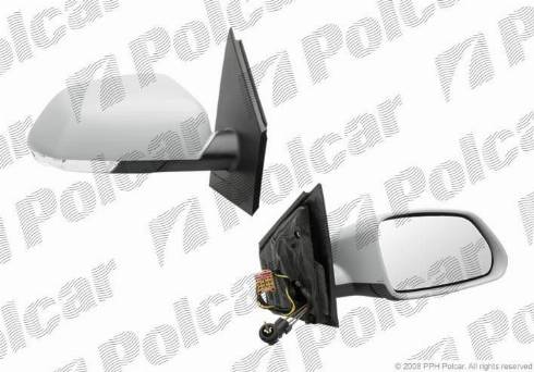 Polcar 9527522M - Зовнішнє дзеркало autocars.com.ua