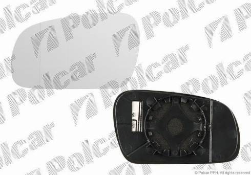 Polcar 9530547M - Дзеркальне скло, зовнішнє дзеркало autocars.com.ua