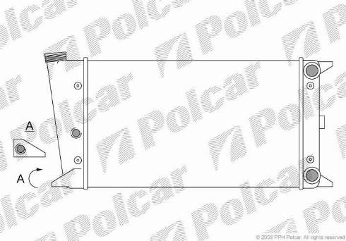 Polcar 953108-6 - Радіатор, охолодження двигуна autocars.com.ua