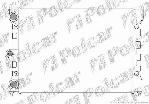 Polcar 953408A1 - Радіатор, охолодження двигуна autocars.com.ua