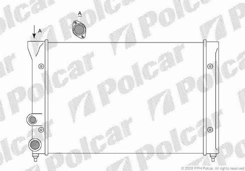 Polcar 953408-9 - Радіатор, охолодження двигуна autocars.com.ua