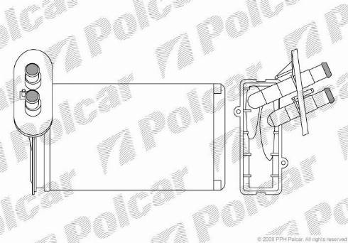 Polcar 9534N81X - Теплообменник, отопление салона autodnr.net