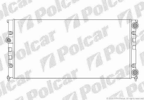 Polcar 953808-4 - Радиатор, охлаждение двигателя avtokuzovplus.com.ua