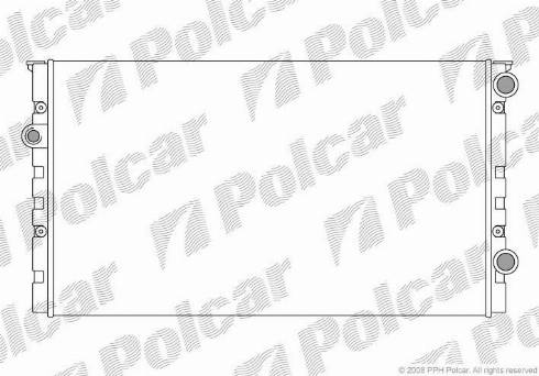 Polcar 953808-5 - Радіатор, охолодження двигуна autocars.com.ua