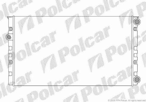 Polcar 953808-8 - Радіатор, охолодження двигуна autocars.com.ua