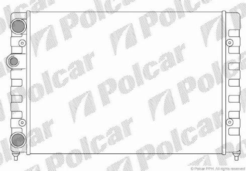 Polcar 953808A1 - Радиатор, охлаждение двигателя avtokuzovplus.com.ua