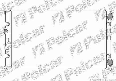 Polcar 953808A2 - Радіатор, охолодження двигуна autocars.com.ua