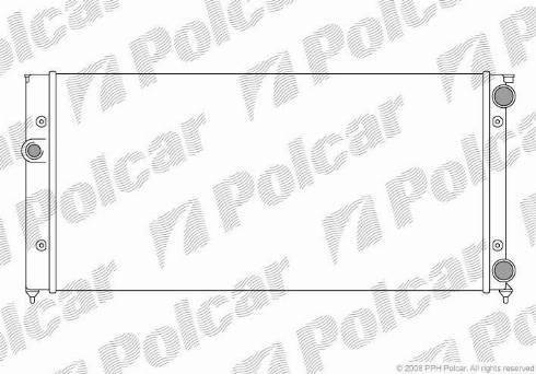 Polcar 953808A4 - Радиатор, охлаждение двигателя avtokuzovplus.com.ua