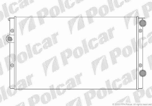 Polcar 953808A5 - Радіатор, охолодження двигуна autocars.com.ua