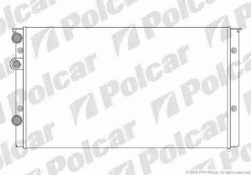 Polcar 953808A6 - Радіатор, охолодження двигуна autocars.com.ua