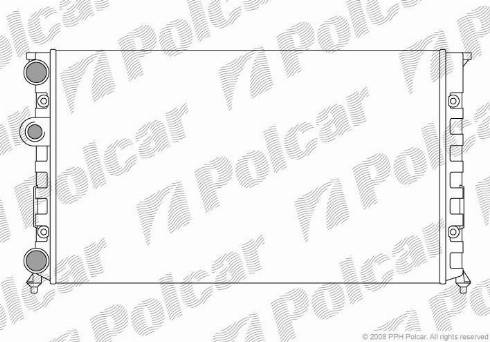 Polcar 953808A7 - Радиатор, охлаждение двигателя avtokuzovplus.com.ua