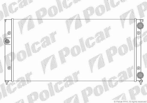Polcar 953808B4 - Радіатор, охолодження двигуна autocars.com.ua