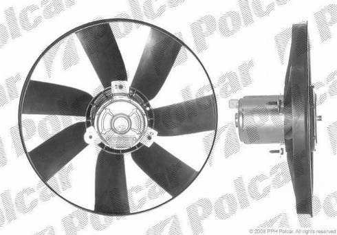 Polcar 953823U1 - Вентилятор радіатора з моторчиком VW Golf III Passat 90- V autocars.com.ua