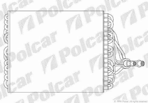 Polcar 9538P8-1 - Испаритель, кондиционер avtokuzovplus.com.ua