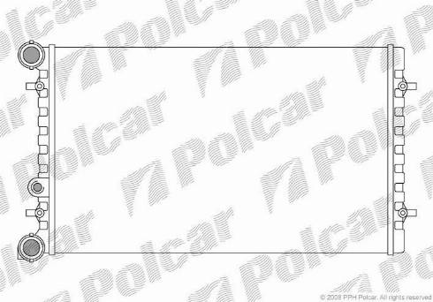 Polcar 9541082X - Радіатор, охолодження двигуна autocars.com.ua