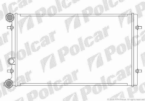 Polcar 954108-2 - Радіатор, охолодження двигуна autocars.com.ua
