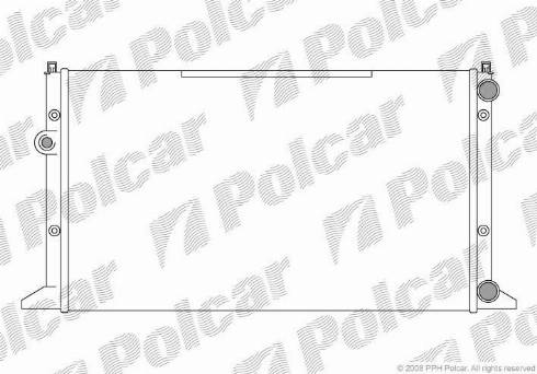 Polcar 9541083X - Радіатор, охолодження двигуна autocars.com.ua