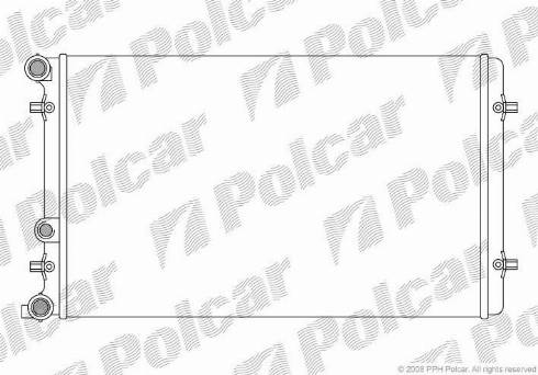 Polcar 9541085X - Радіатор, охолодження двигуна autocars.com.ua