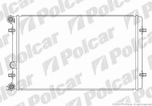 Polcar 954108-5 - Радіатор, охолодження двигуна autocars.com.ua