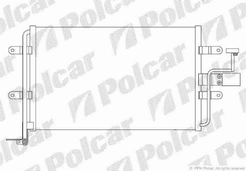 Polcar 9541K81X - Конденсатор, кондиціонер autocars.com.ua