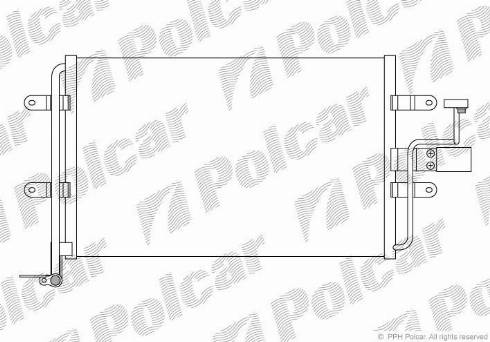 Polcar 9541K8C1 - Конденсатор кондиционера autodnr.net