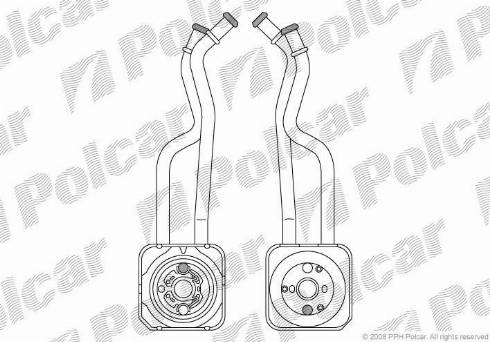 Polcar 9541L82X - Масляний радіатор, ступінчаста коробка передач autocars.com.ua