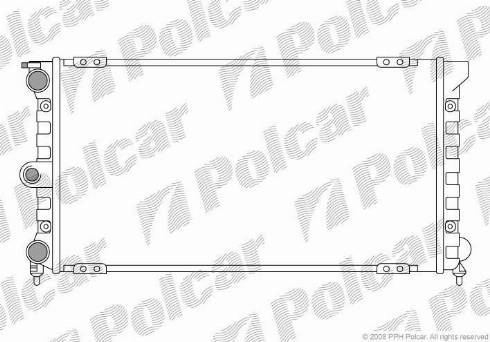 Polcar 954308A5 - Радіатор, охолодження двигуна autocars.com.ua