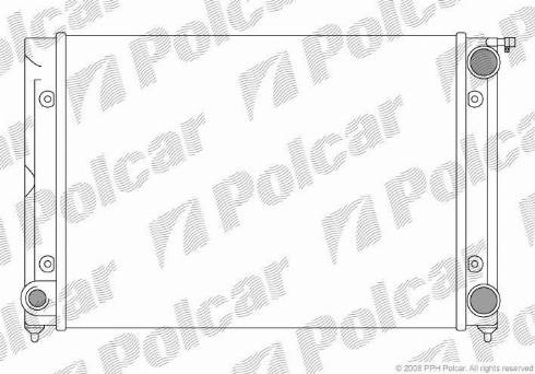 Polcar 9546081X - Радиатор, охлаждение двигателя autodnr.net